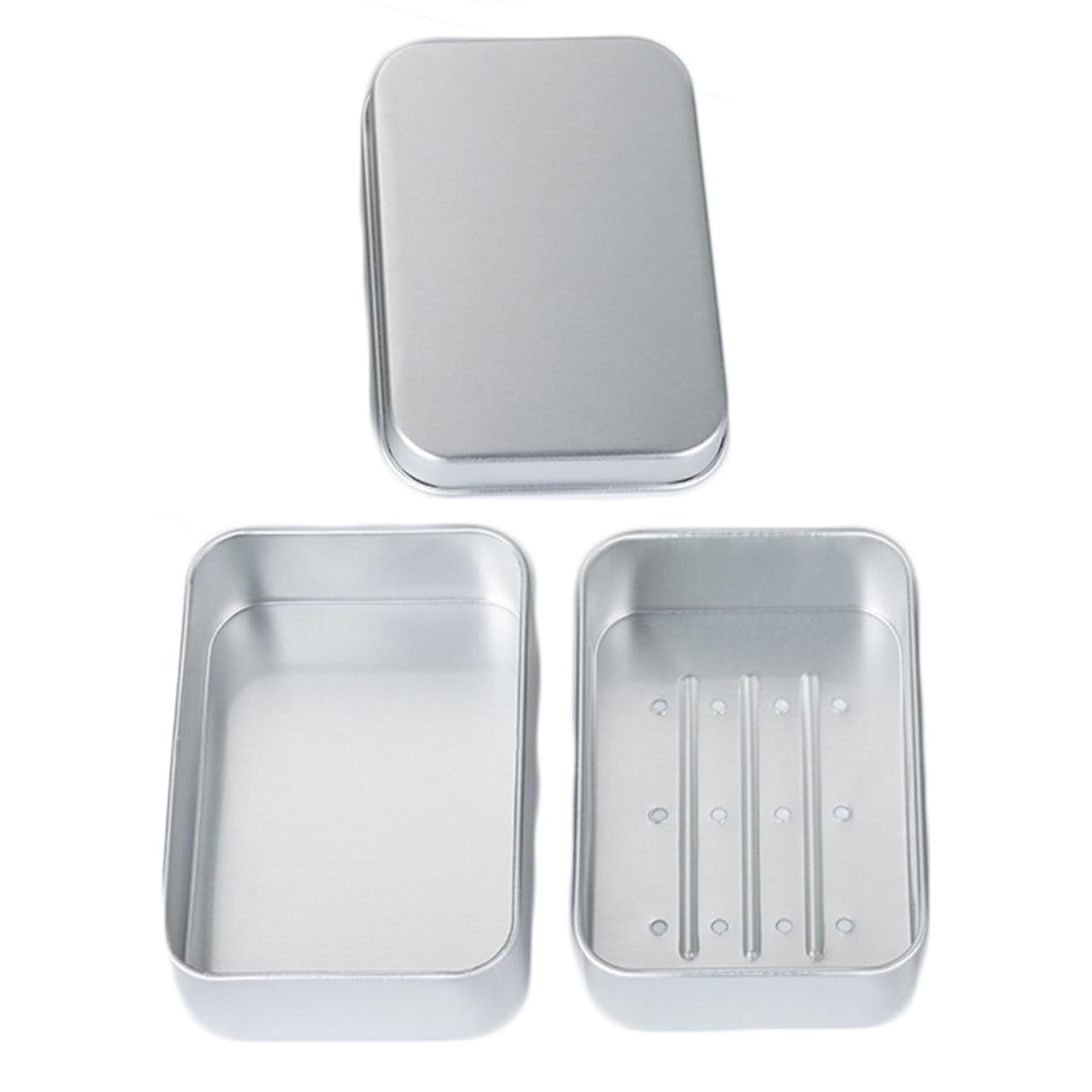 Seifenbox aus Aluminium & Seifenschale für unsere Seifen