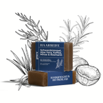 Haarseife mit Schwarzkümmel, Aloe Vera, Kaffee & Rosmarin 100g