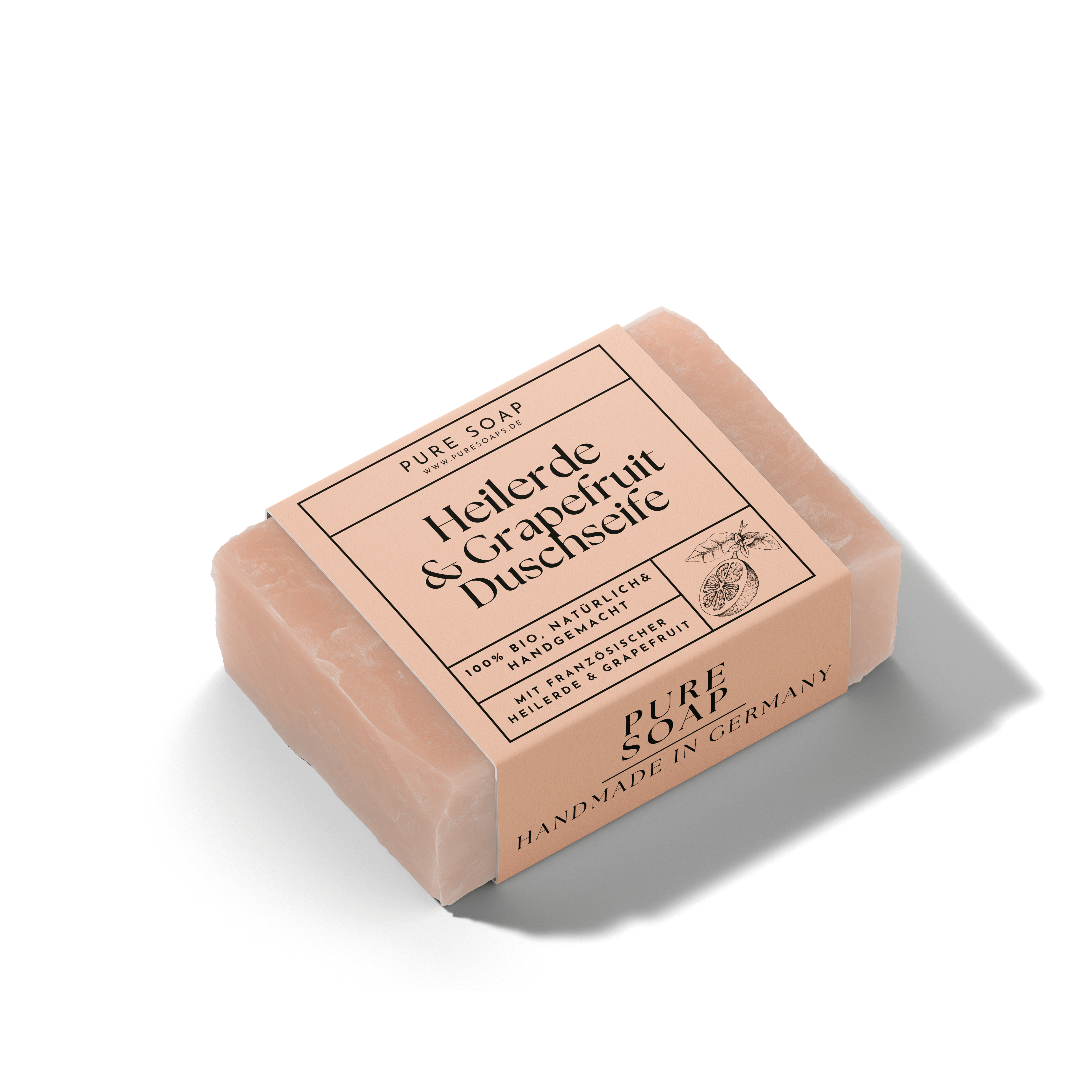 Duschseife mit Heilerde & Grapefruit 3-in-1 / 100g