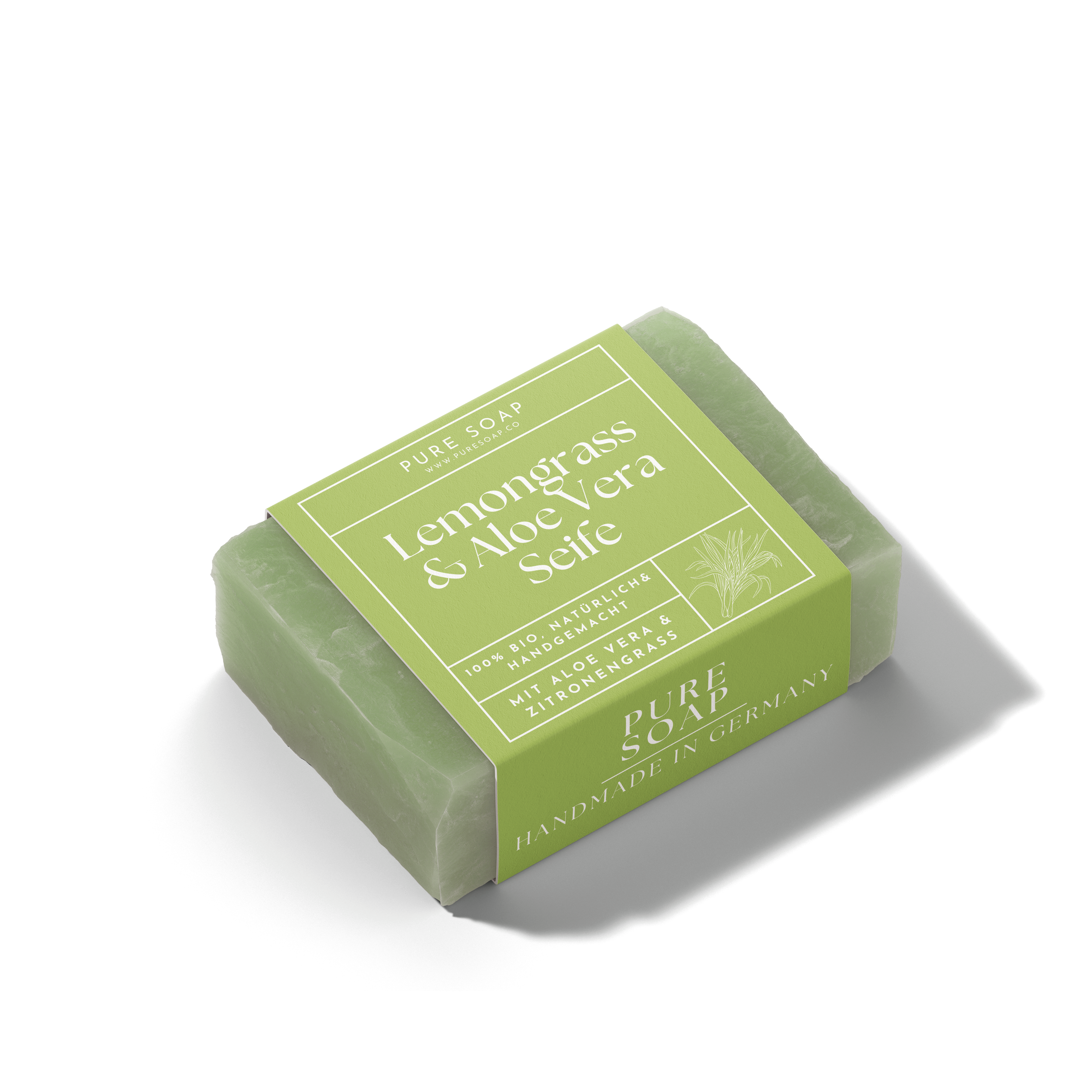 Duschseife mit Lemongrass & Aloe Vera 3-in-1 / 100g
