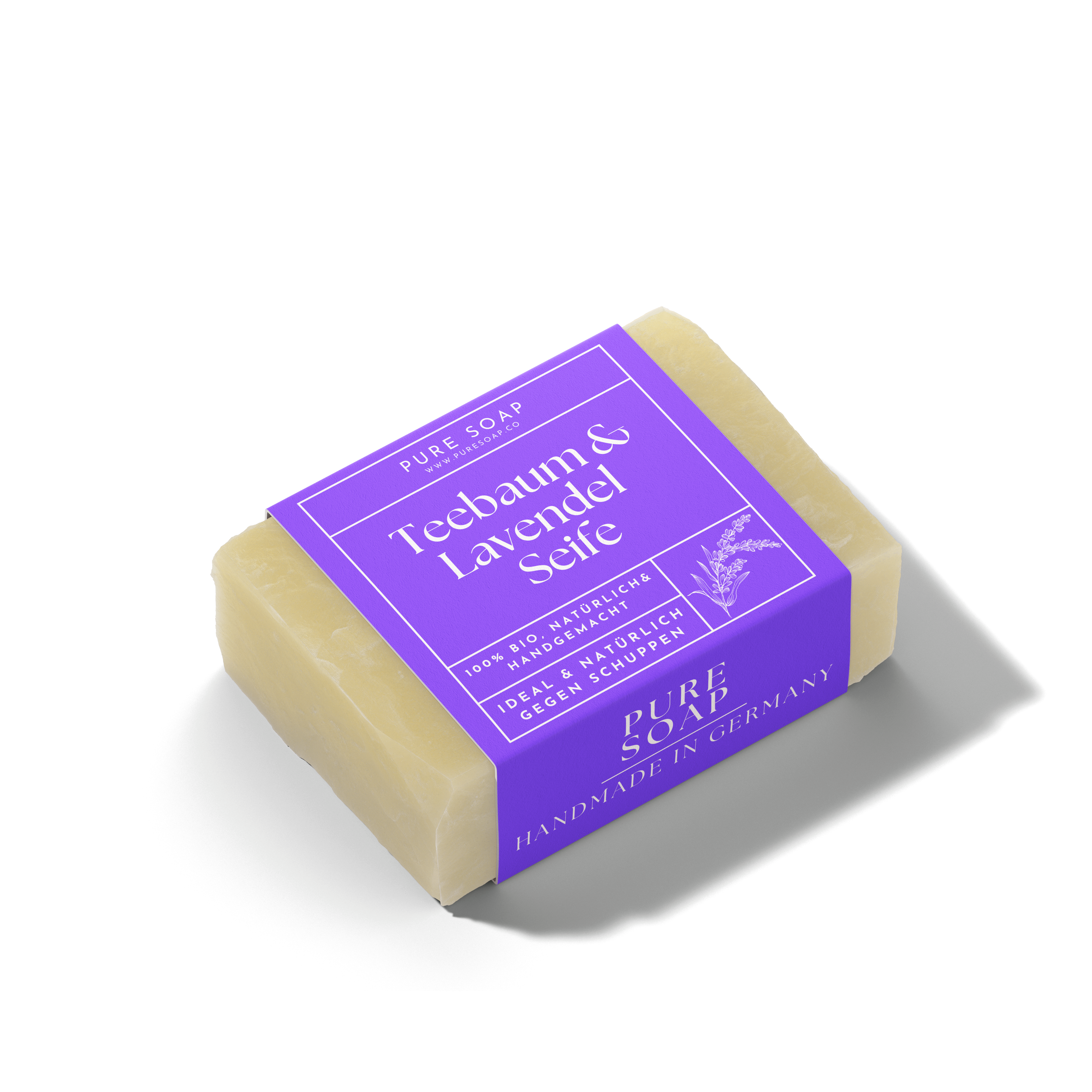 Festes Shampoo mit Teebaum & Lavendel 100g